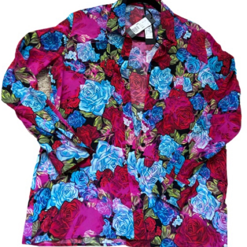 Versace floral blouse
